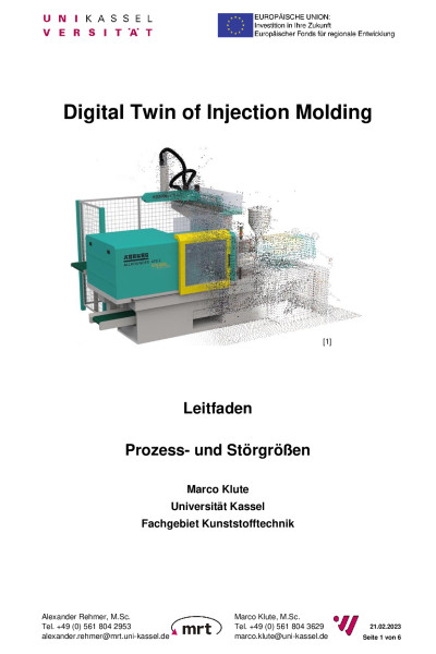 Leitfäden zur Entwicklung eines Digitalen Zwillings eines Spritzgießprozesses