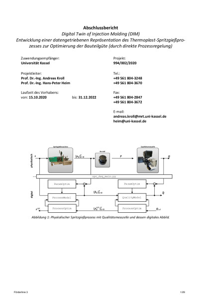 Abschlusssachbericht