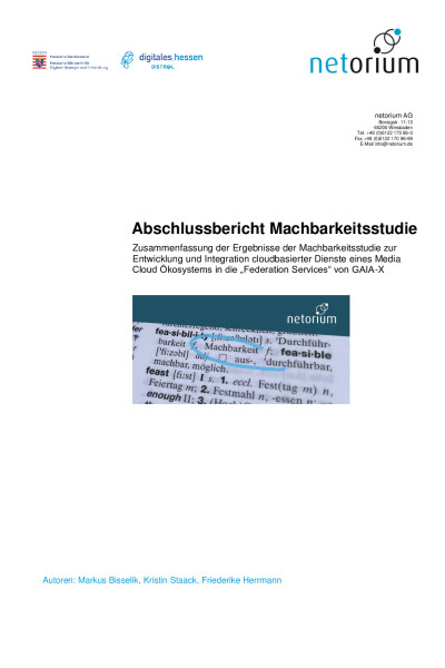 Abschlussbericht der Machbarkeitsstudie