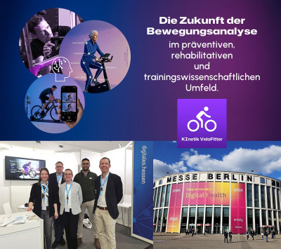 Projektpräsentation von KInetik VeloFitter auf der DMEA in Berlin